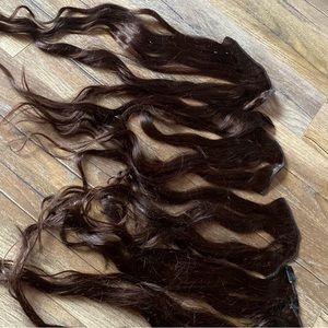 Darkest Brown Real Hair Extensions